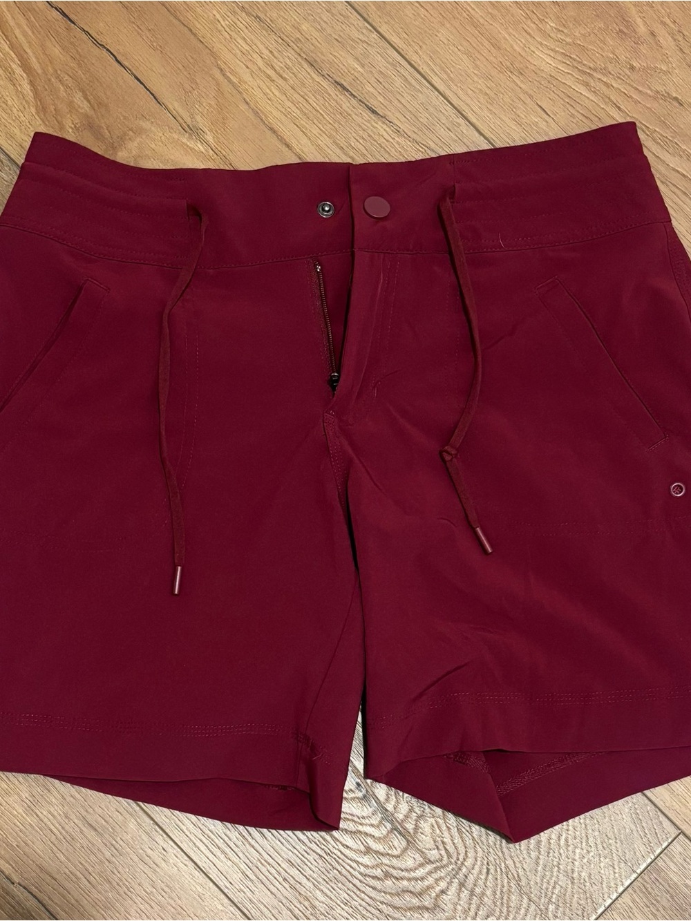 Athletic Works Women's Drawstring Athletic Shorts - Burgundy